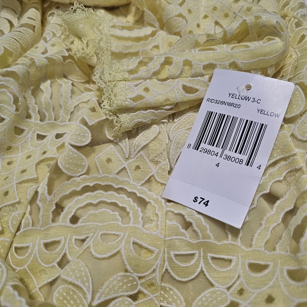 Anthropologie Rabbit  Rabbit Rabbit Lace Fit Flare Overlay Cottagecore Dress S - Picture 5 of 8